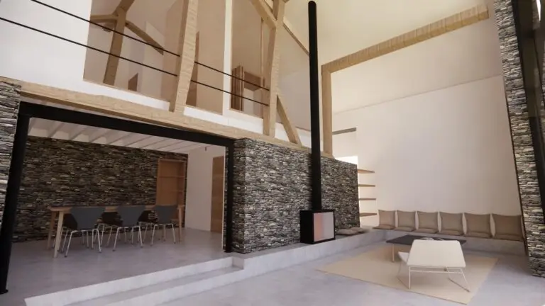 PAVILLONCHAMPS atelier d'architecture - Transformation Grange G&icirc;te